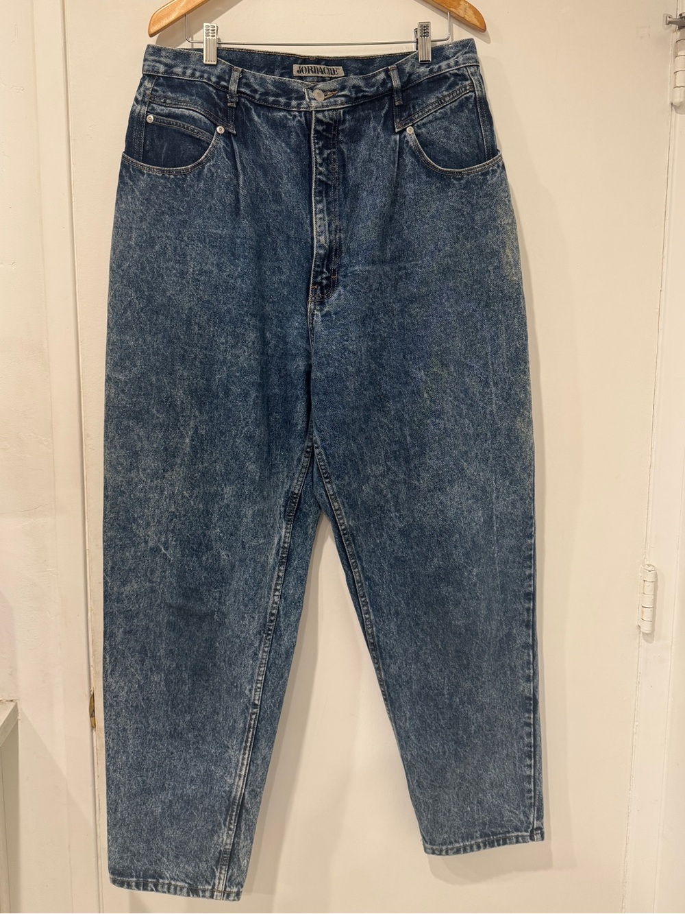 VINTAGE JORDACHE ACID WASH HIGH RISE JEANS - Picture 3 of 6